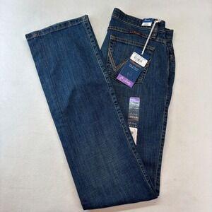 Wrangler Q Baby Women Dark Wash Bootcut Jeans Size 9/10 x 37 New‎